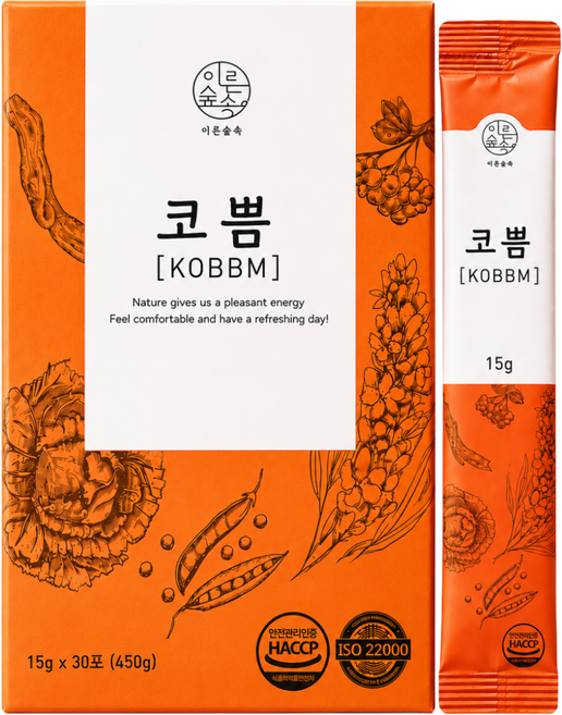 코쁨 맥문동차 비염 면역력 10가지 자연원료 비건인증 30포 1박스, 450g, 1개