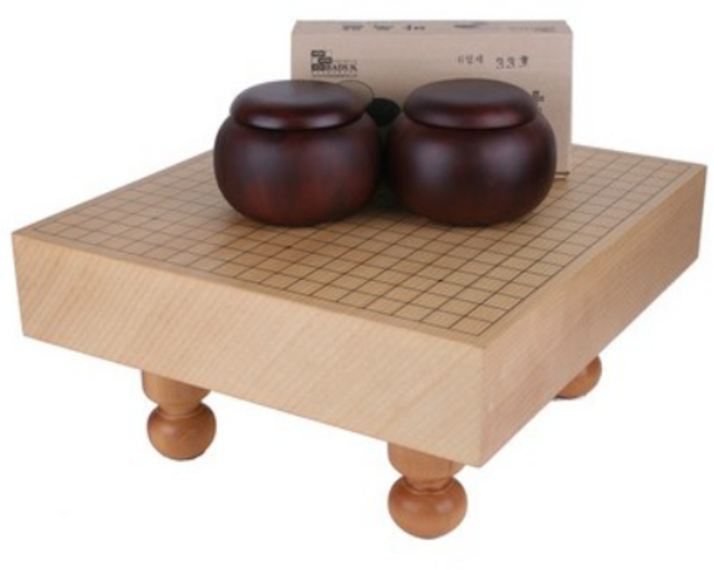 육형제 신비자특허3호원형세트(장미목14호통(진한)+형제30호바둑알) 바둑세트, 1개