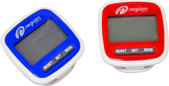 프록시마 헬스케어 만보기 pi-0295 칼로리 측정 다이어트 걷기 운동 카운터, 레드, 1개