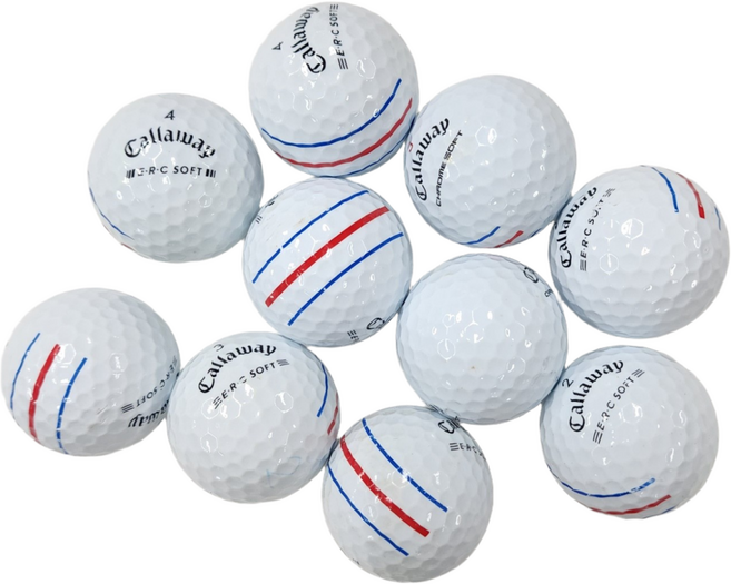 (코어70) 캘러웨이 트리플트랙 A급 로스트볼 10알 + 20알이상 구매시 사은품 CORE70 골프 롱티 증정, 1개, 10개입, 화이트