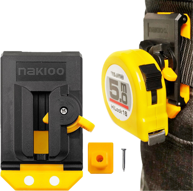 듀라맥스 줄자 홀더 클립걸이 줄자거치기 벨트홀더, 1개