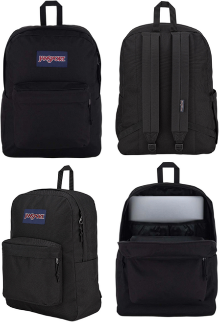 [국내배송] 잔스포츠 백팩 슈퍼브레이크 플러스 랩탑 노트북 슬리브 가방 + 크루아상 키링, 1개, 블랙 + 크루아상 키링