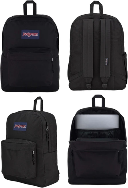 [국내배송] 잔스포츠 백팩 슈퍼브레이크 플러스 랩탑 노트북 슬리브 가방 + 크루아상 키링, 1개, 블랙 + 크루아상 키링 - 쿠팡