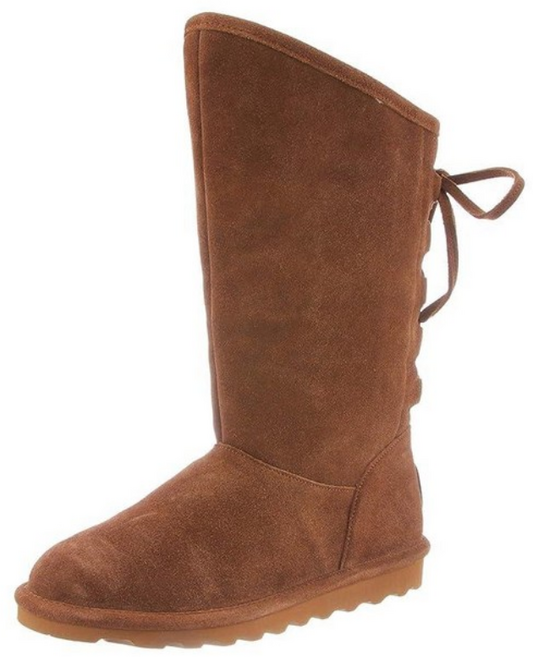 BEARPAW 여성용 Phylly 다양한 색상 | 여성용 부츠 클래식 스웨이드 | 여성용 슬립온 부츠 | 편안한 겨울 부츠 히코리.