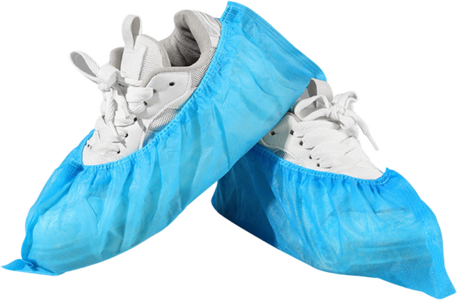 두꺼운 부직포 일회용 덧신 위생 신발 커버 500g, 200개, 파랑