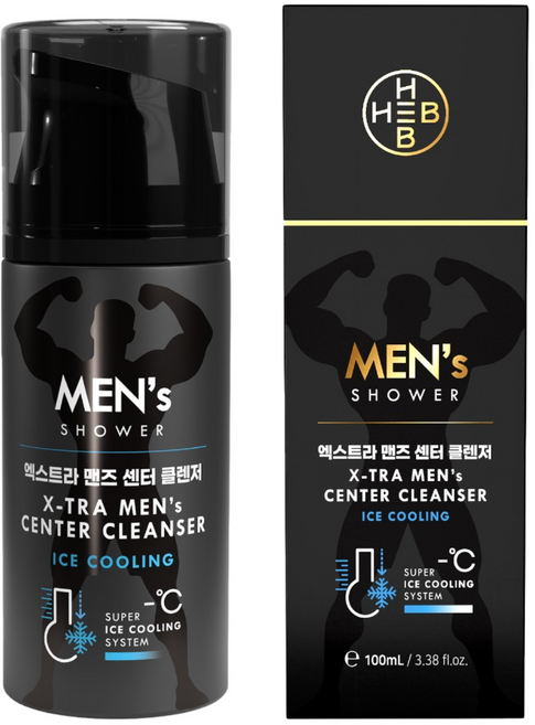 HEB 햅 맨즈 센터클렌저 겨울철 땀냄새제거 남성청결제 박하추출 멘톨 시카 100ml, 1개