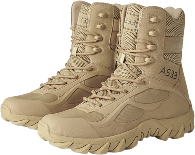 Aesero 남성용 등산화 아웃도어 방수 하이컷 통기성 전투화 초경량 트레킹화 군화 TR-6671S