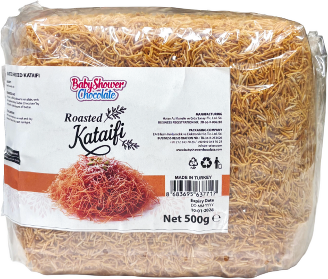 튀르키예산 구운 볶은 카다이프 면, 500g, 1개