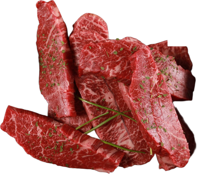 [올더야미] 무항생제 명품 한우 1++(8)등급 부채살600g 투뿔등급 부채살, 3개, 200g