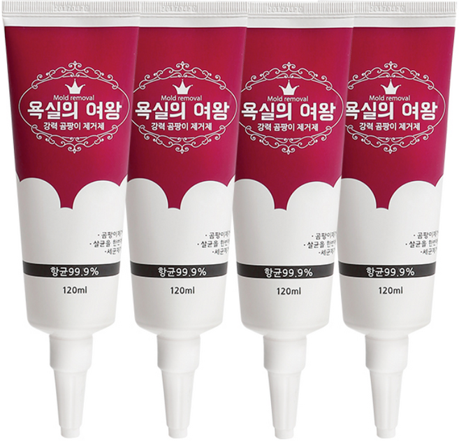 욕실의 여왕 곰팡이 제거젤, 120ml, 4개