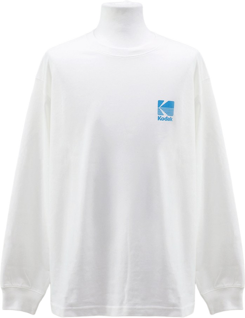 코닥 에센셜 빅로고 맨투맨 긴팔 티셔츠 남성 여성 공용 happyJ 보증택