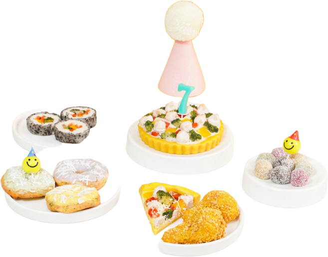 까까묵자 강아지 생일 케이크, 200g, 1세트, 파티 세트