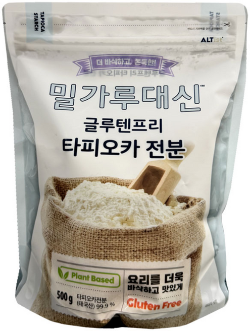 밀가루대신 글루텐프리 타피오카전분, 500g, 1개