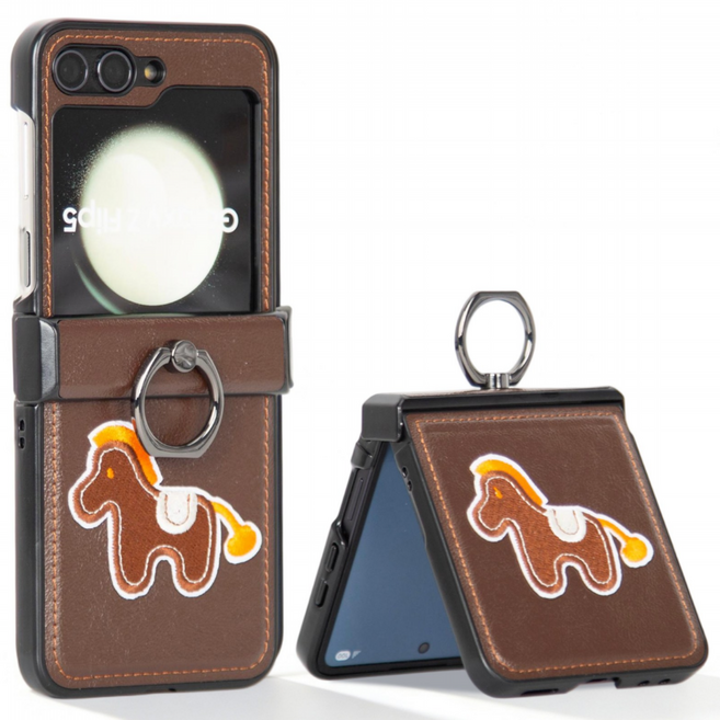 윰스모르 갤럭시 Z 플립 힌지보호 핑거링 케이스