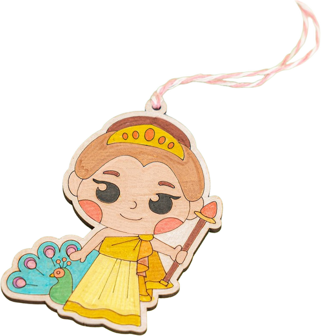 민화샵 유아미술재료 그리스로마신화 우드팬시, 헤라, 1개