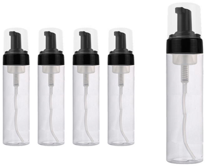 화장품 공병 에센스 펌프 용기 200ml, 검정, 5개