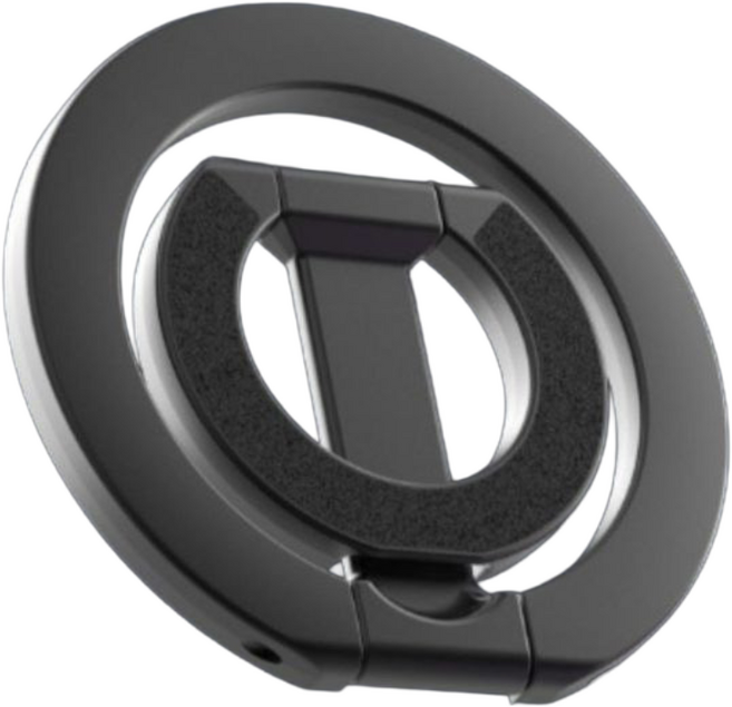 옐로우베이스 맥세이프 양면자석 스마트톡 휴대폰 거치대 헬스장, 1개, 블랙