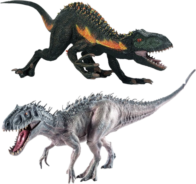 쥬라기월드 공룡 인도미누스렉스 인도랩터 피규어 세트, 1세트