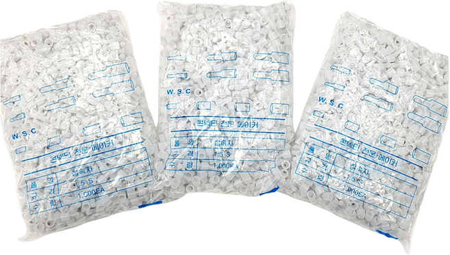 접속자 1000개 모든규격 전선 연결 와이어 마감 커넥터 콘넥타 앤드캡, 1개, 1.25SQ(1000개)