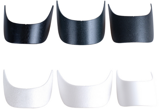 미소털실 모자 챙 뜨개질도구 의류소품, 모자챙 검 (소), 1개