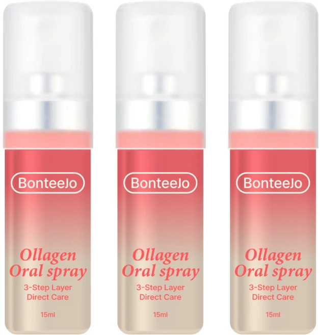 [의약외품] 본티조 올라겐 구강 스프레이 잇몸밀도강화 천연자생원료 무알콜 생약성분 입냄새, 3개, 15ml - 쿠팡
