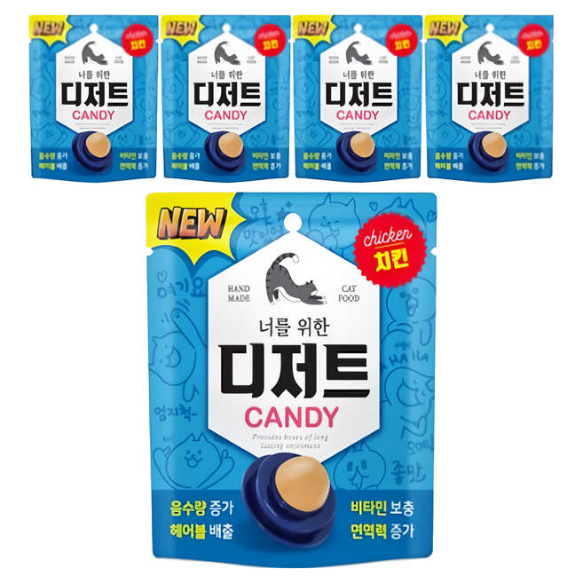 너를위한디저트 고양이 캔디 3.5g, 닭, 8개