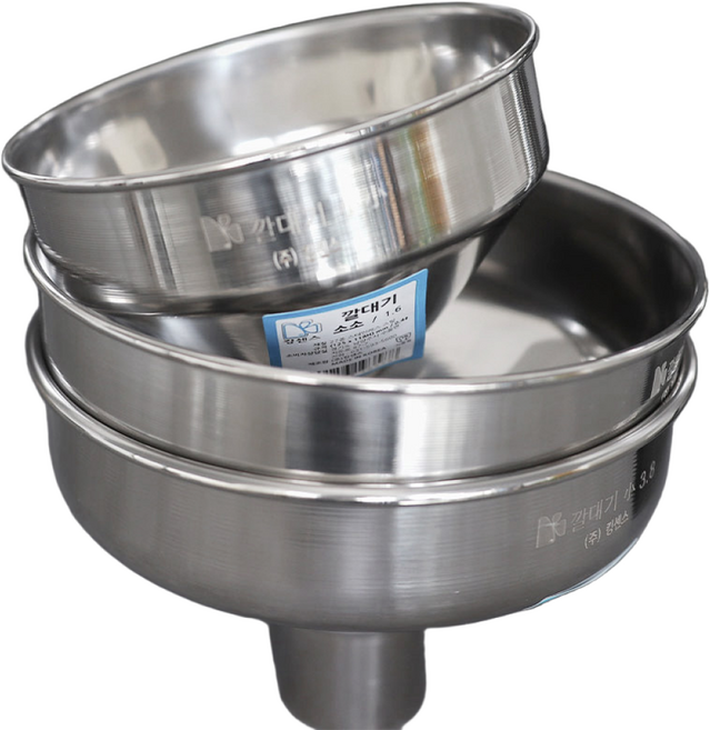 국산 스텐 깔때기 대형 오일 깔대기 omg, 스텐 깔대기 중 (2.5) (918906), 1개