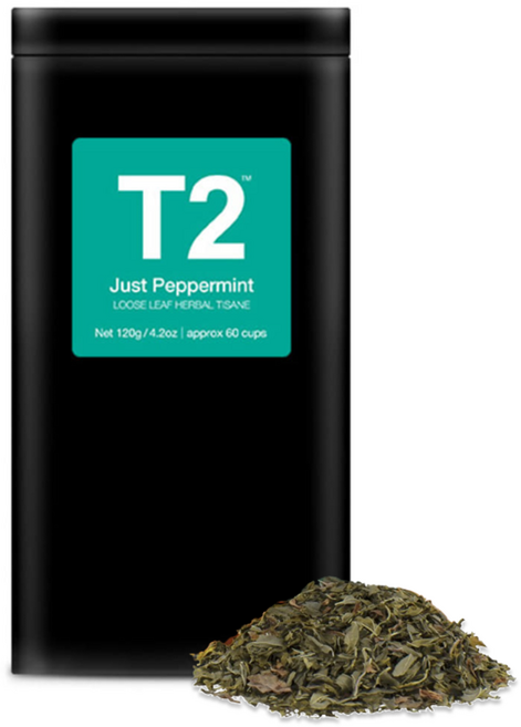 T2 페퍼민트 루즈리프 잎차 티투, 1개, 1개입, 120g