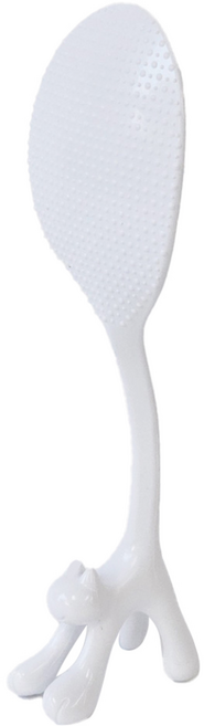 파미레 고양이 스탠딩 밥 주걱, 1개, 화이트