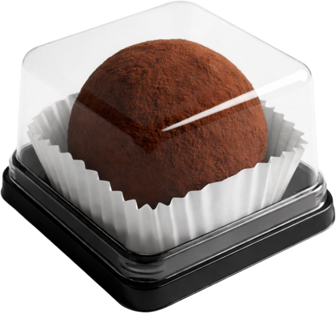 (당일발송 ) 두쫀쿠 케이스 화과자 케이스 50개입, 50개, 사각 중형