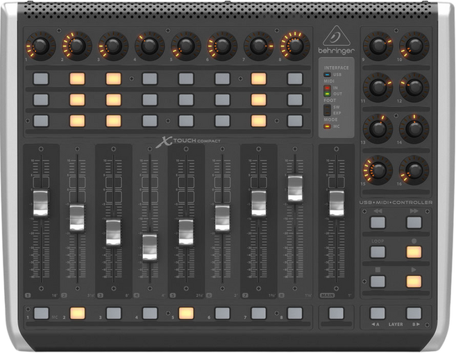 [공식수입품] 베링거 X-TOUCH COMPACT DAW MIDI 컨트롤러 모터페이더