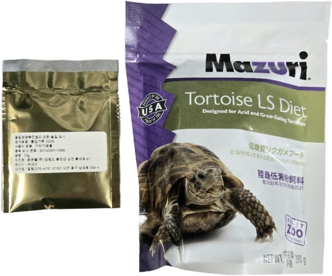 마주리 육지거북이 사료 LS 다이어트 200g, 1개