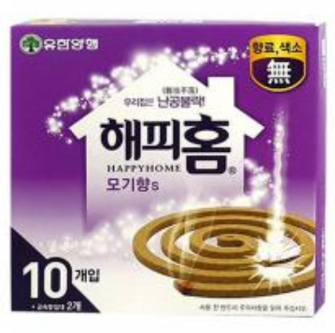 유한양행 해피홈 모기향 10p(130g), 130g, 20개