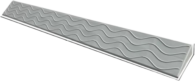 베스티스트 로봇 청소기 경사로 방문턱 안전 받침대, 그레이, 3개