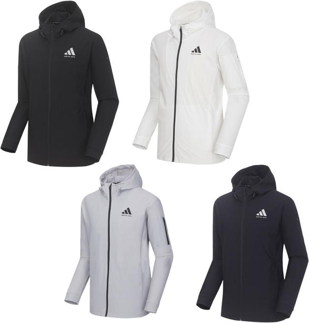 아디다스 컴뱃스포츠 마샬아츠 에어로쿨 트레이닝복 TR140HS-1 상의 트랙탑 후드집업