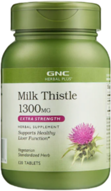 GNC 밀크시슬 1300mg 타블렛, 120정, 1개