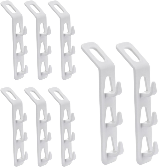 리안하우스 공간활용 3구 옷걸이 연장 후크, 8개