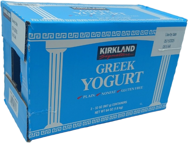 <식자재랜드>코스트코 커클랜드 시그니춰 그릭 요거트1803g 무가당그릭 요거트 다이어트요거트 다이어트 식단 다이어트 간식, 1.87g, 1개