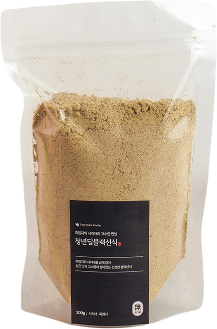 청년선식 저온에서 볶은 황금비율 흑임자서리태가루 딥블랙선식, 300g, 1개