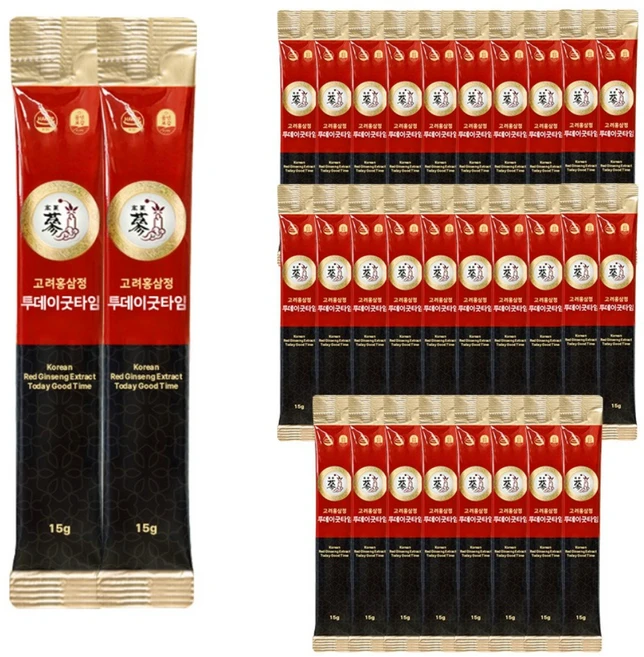 풍년보감 고려홍삼정 진액 투데이굿타임 홍삼스틱 벌크포장, 15g, 30개 - 쿠팡