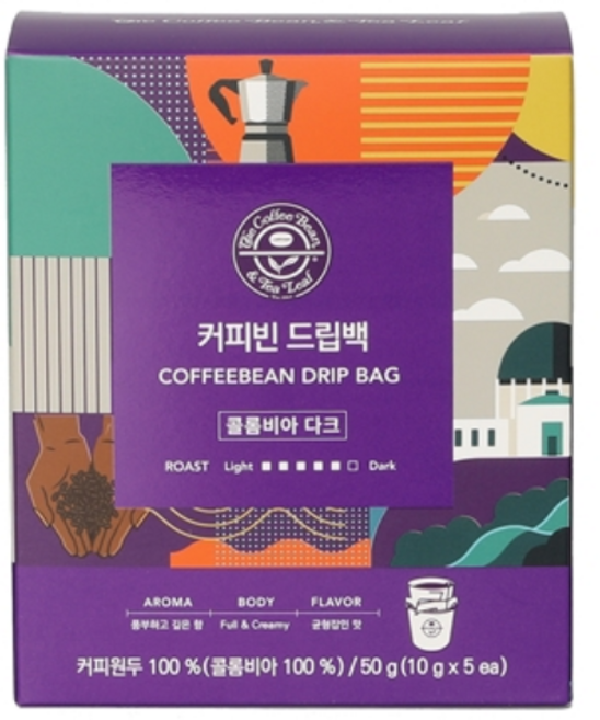 커피빈 드립백커피 콜롬비아 다크, 10g, 5개입, 1개