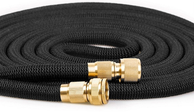 리빙엔터 하이프레셜 라텍스 매직호스 물호스 길이 7.5M 15M 22M 30M 단품 세차호스 수도호스 베란다호스 청소호스, 블랙