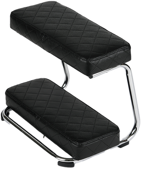 [퍼스널가구] 세나 2단 의자 발 받침대 보조 스툴, 블랙