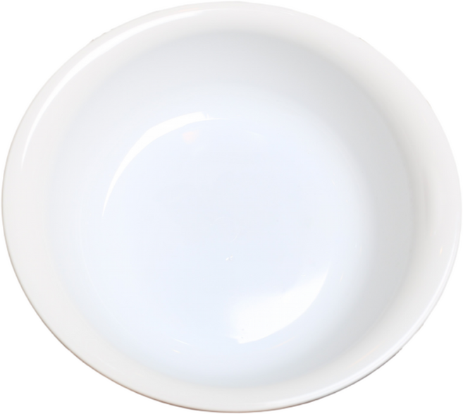 무지 화이트 넓은 세수대야, 1개