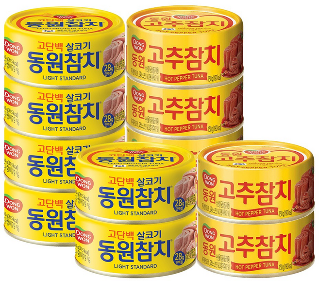동원 동원참치 살코기 150g 6개 + 고추참치 150g 6개, 1세트