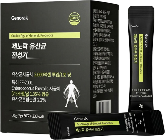 [약국전용] 제노락 전성기 최다함량 전립선 유산균 30포 60g, 1개, 30회분