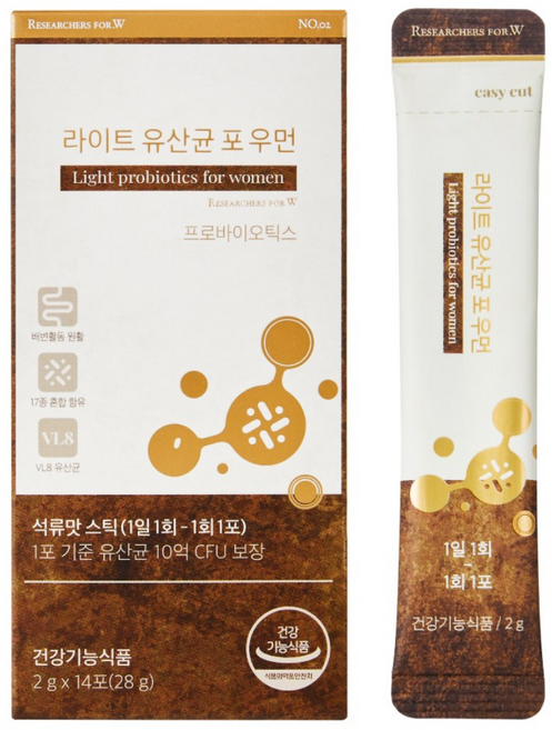 리서쳐스 투비컷 라이트 유산균 포우먼, 28g, 1개