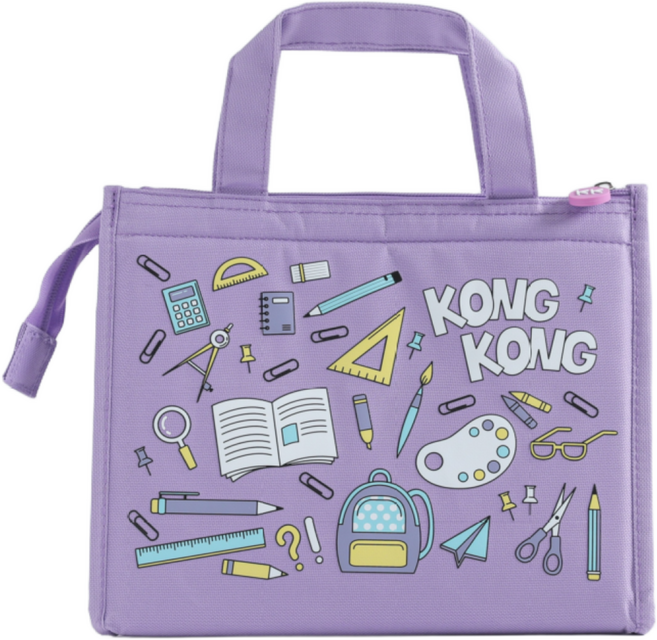 콩콩도시락 보냉백, 라이트퍼플