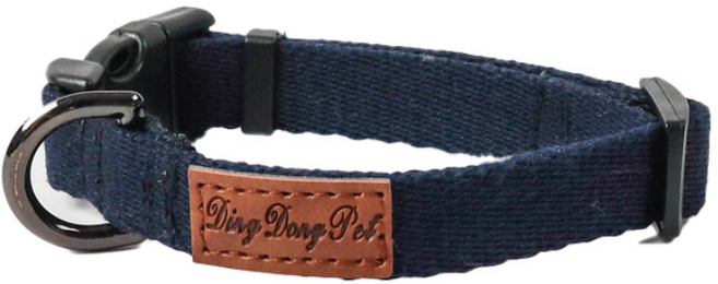 딩동펫 반려동물 캐시미어 목줄, 네이비, 1개
