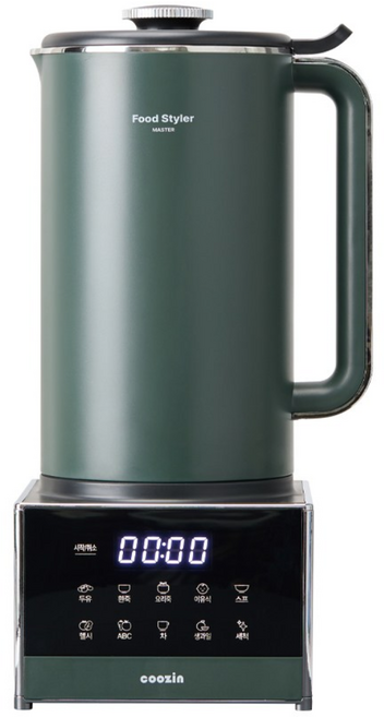 쿠진 푸드스타일러 마스터 1.5L 두유제조기, 딥그린